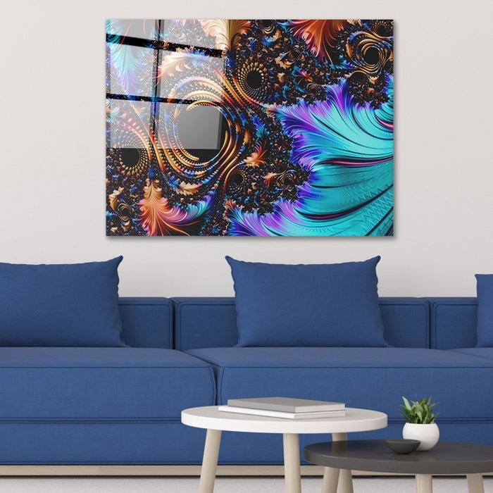 Wallity Pintura Decorativa de Vidrio Templado Multicolor 70 x 100 cm Wallity Pintura Decorativa de Vidrio Templado Multicolor 70 x 100 cm